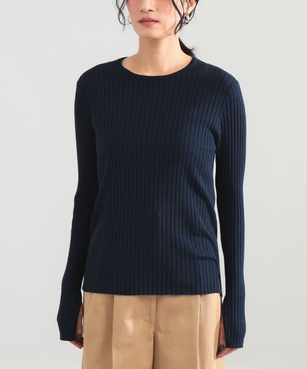 16-gauge wide rib knit