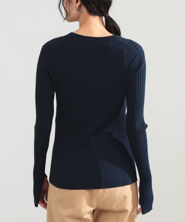 16-gauge wide rib knit
