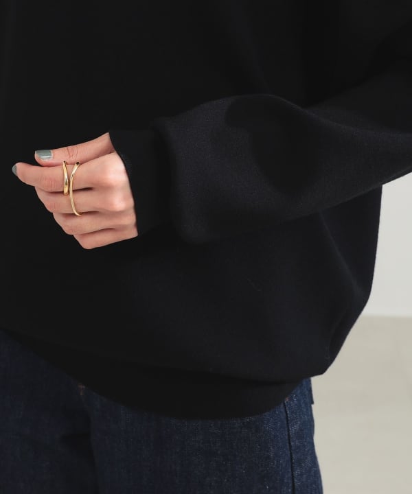 14-gauge smooth polo knit