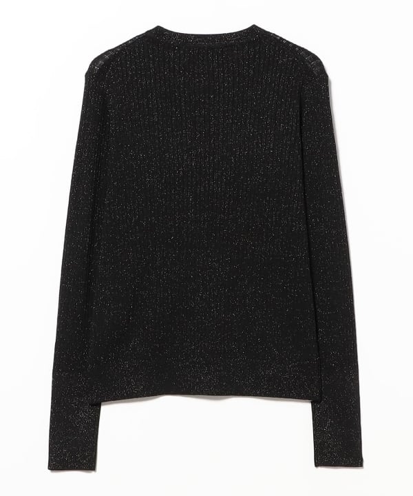 three dots / LUREX リブニット プルオーバー