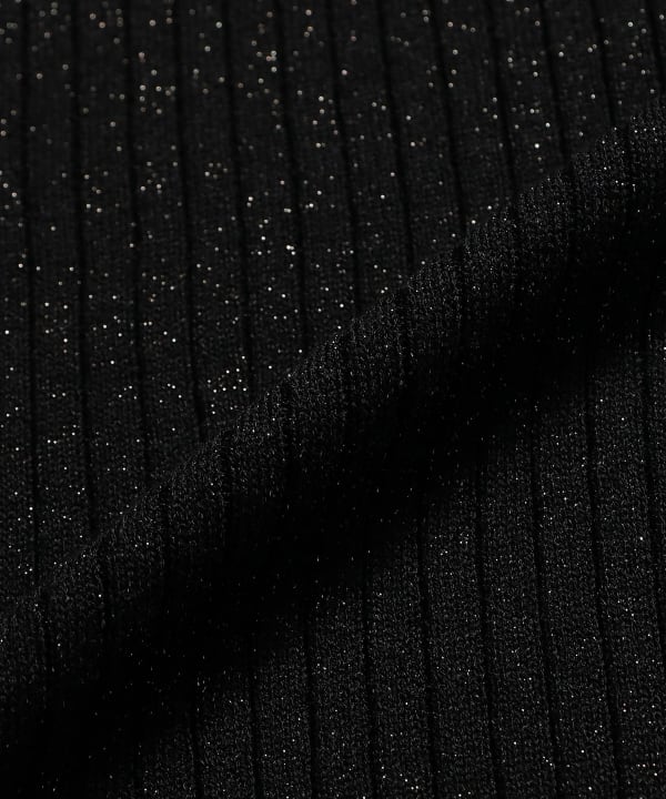 three dots / LUREX リブニット プルオーバー