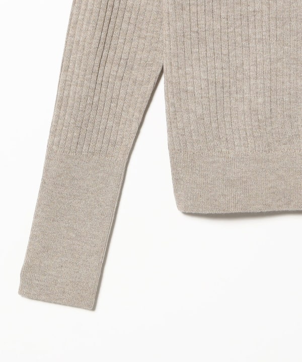 three dots / LUREX リブニット プルオーバー
