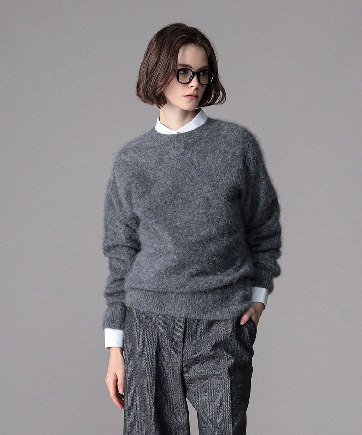 EFFE BEAMS（エッフェ ビームス）カシミヤファー プルオーバー ニット