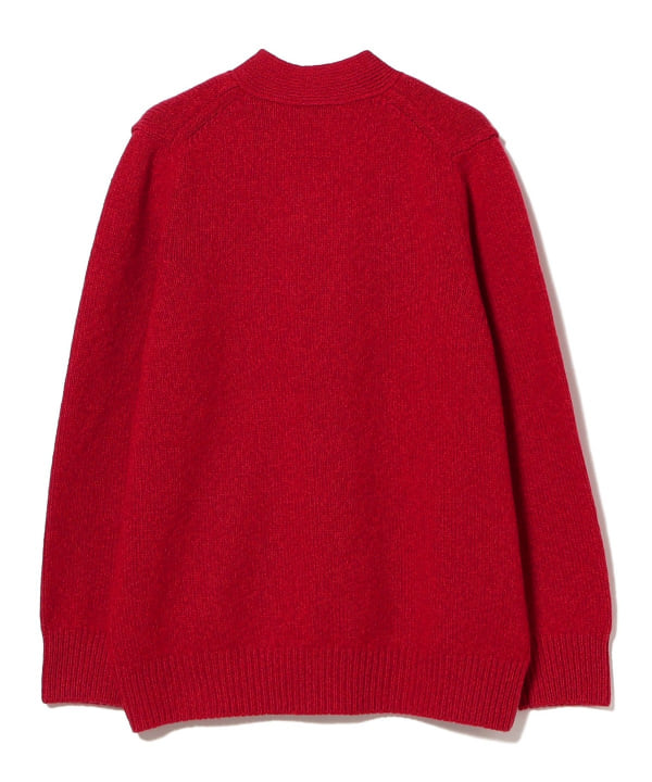 【モアバリエーション開催中】【別注】SLOANE × Demi-Luxe BEAMS / 5ゲージ ジーロンラム Vネック カーディガン