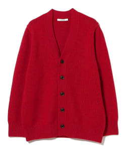 【モアバリエーション開催中】【別注】SLOANE × Demi-Luxe BEAMS / 5ゲージ ジーロンラム Vネック カーディガン