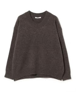 【モアバリエーション開催中】【別注】SLOANE × Demi-Luxe BEAMS / 7ゲージ 天竺 カシミヤ Vネック ニット