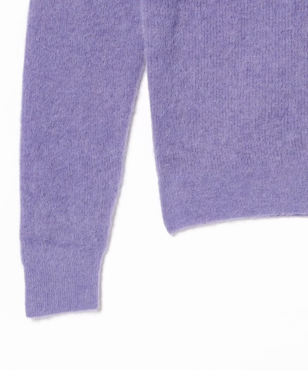 AURALEE / BABY SURI ALPACA SHEER KNIT SKIPPER POLO