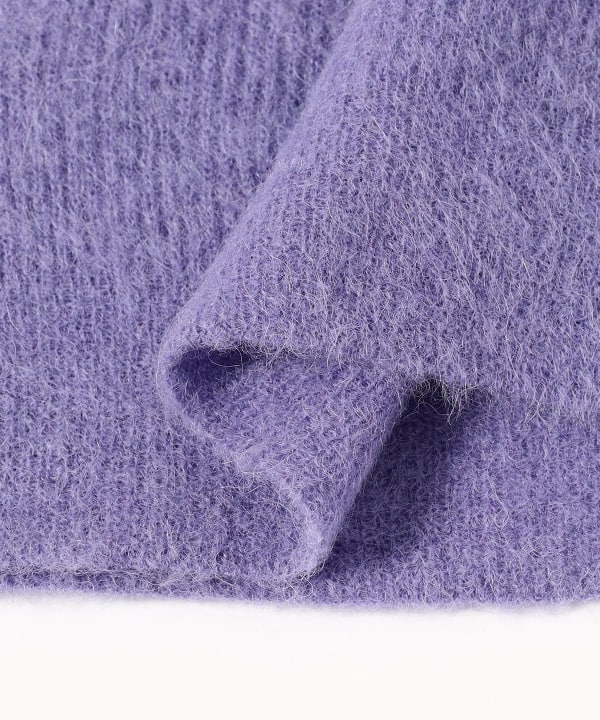 AURALEE / BABY SURI ALPACA SHEER KNIT SKIPPER POLO