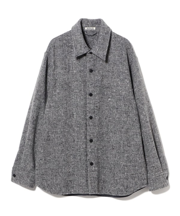 AURALEE / HOMESPUN TWEED SHIRT BLOUSON