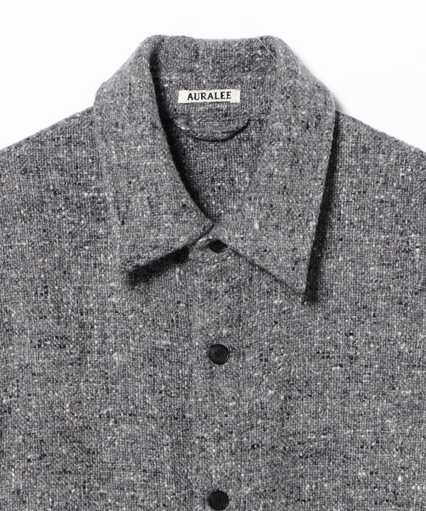 AURALEE / HOMESPUN TWEED SHIRT BLOUSON