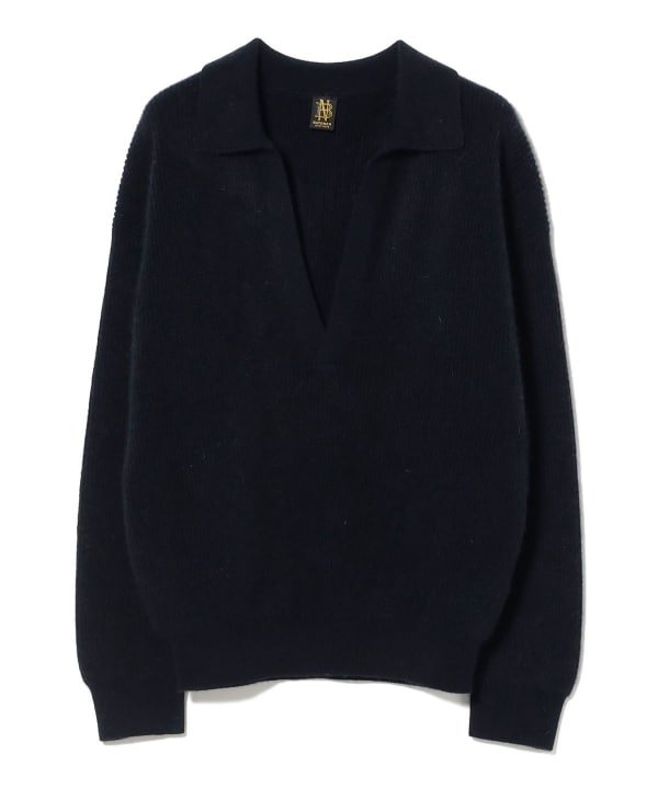 【別注】BATONER × Demi-Luxe BEAMS / カシミヤフォックス スキッパー ニット
