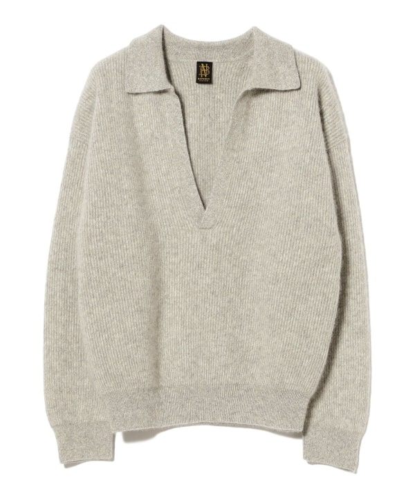 【別注】BATONER × Demi-Luxe BEAMS / カシミヤフォックス スキッパー ニット