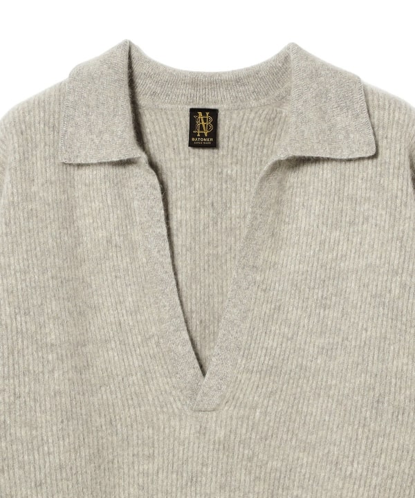 【別注】BATONER × Demi-Luxe BEAMS / カシミヤフォックス スキッパー ニット