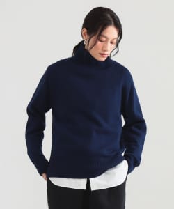 ウール カシミヤ ハイネック プルオーバー