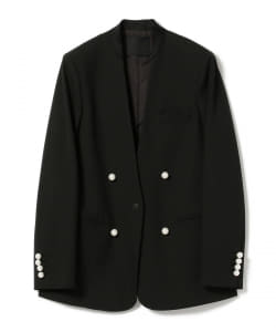 CINOH / BLACK FORMAL パールボタン ノーカラージャケット