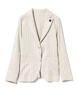 LARDINI / ストライプ シャツジャケット
