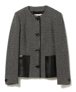 ▲Max Mara / ツイード ノーカラージャケット