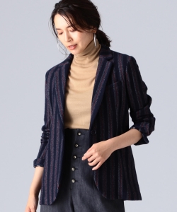 CIRCOLO1901 / ストライプ ロングジャケット
