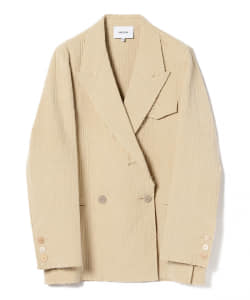 NANUSHKA / ウォッシュドコットン 2ボタンダブルジャケット