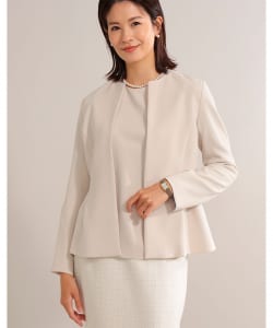 Demi-Luxe BEAMS / 女裝 收腰 圓領 外套