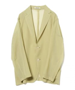 AURALEE / WOOL RECYCLE POLYESTER LENO SHEER JACKET