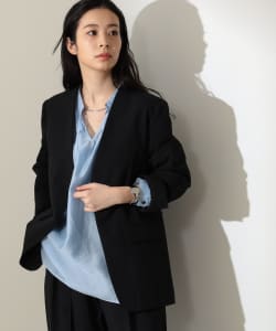 Demi-Luxe BEAMS / サッカー ラペルレスジャケット