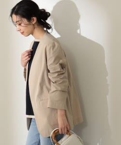 Demi-Luxe BEAMS / サッカー ラペルレスジャケット