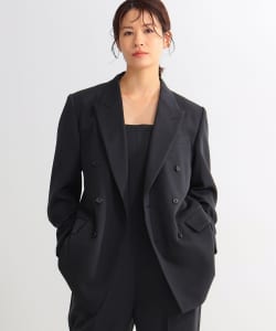 YLEVE / ウールギャバジン ダブルブレストジャケット