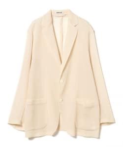 AURALEE / WOOL RECYCLE POLYESTER LENO SHEER JACKET