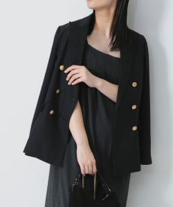 【TIME SALE商品】Demi-Luxe BEAMS / 女裝 華達呢 雙排釦 西裝外套