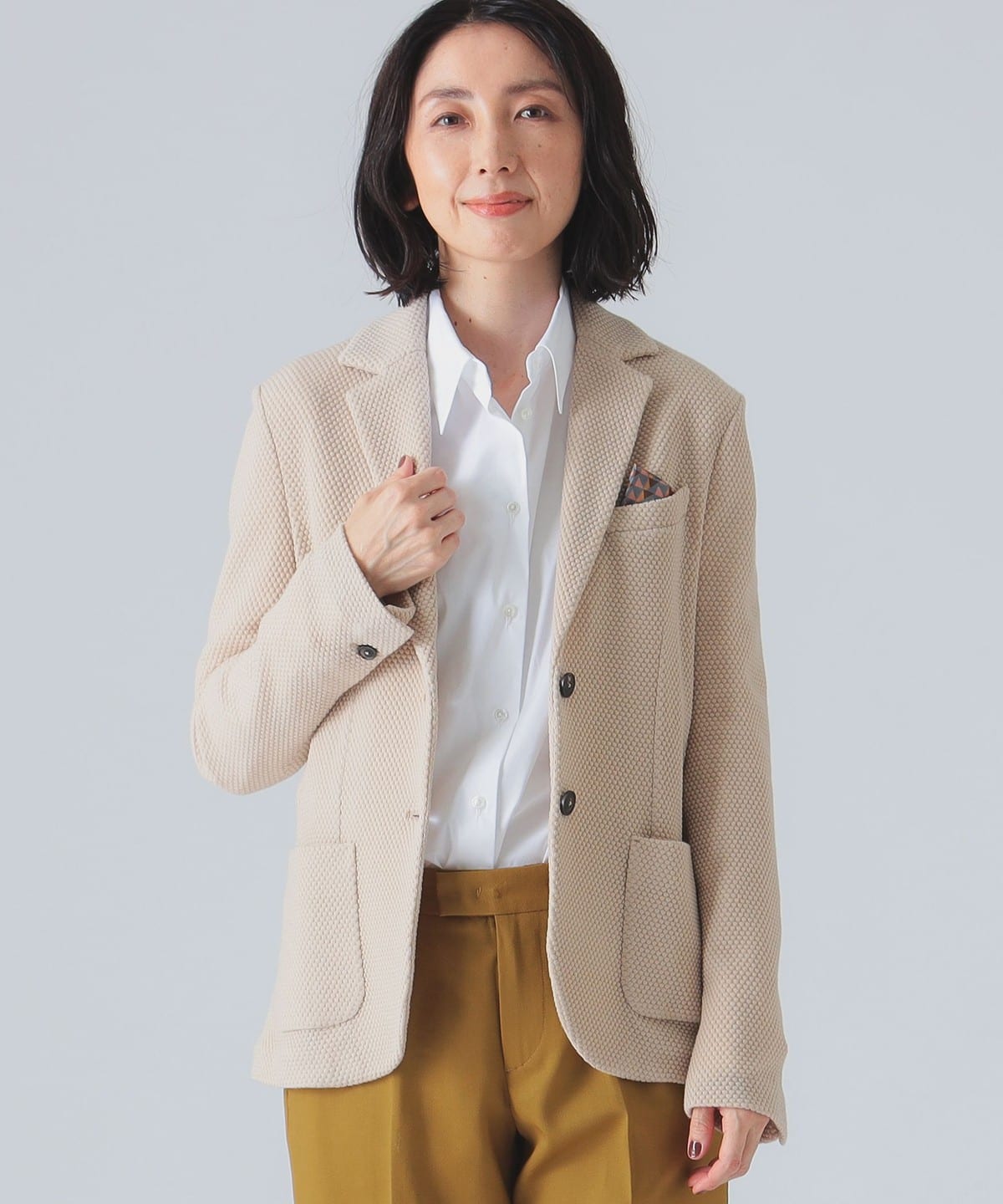 レディース ハニカム スリムフィット ジャケット レディース ハニカム スリムフィット ジャケット レディース ハニカム