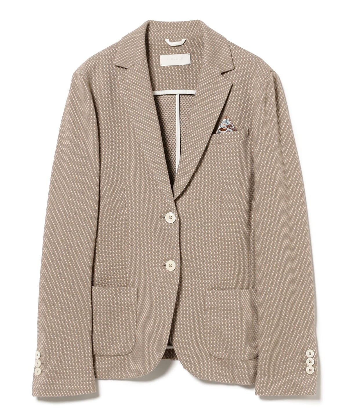 CIRCOLO1901 チルコロ1901 / ハニカム 2ボタン ジャケット ジャケット WOMEN SCRUB 40 CIRCOLO1901 チルコロ1901 / ハニカム 2ボタン ジャケット ジャケット WOMEN SCRUB 40