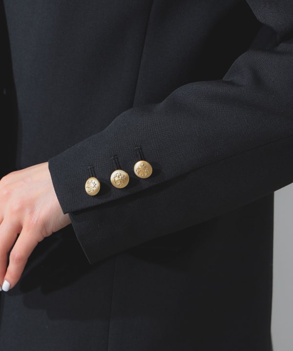 デミルクスビームス】ネイビー ダブルジャケット Demi-Luxe BEAMS