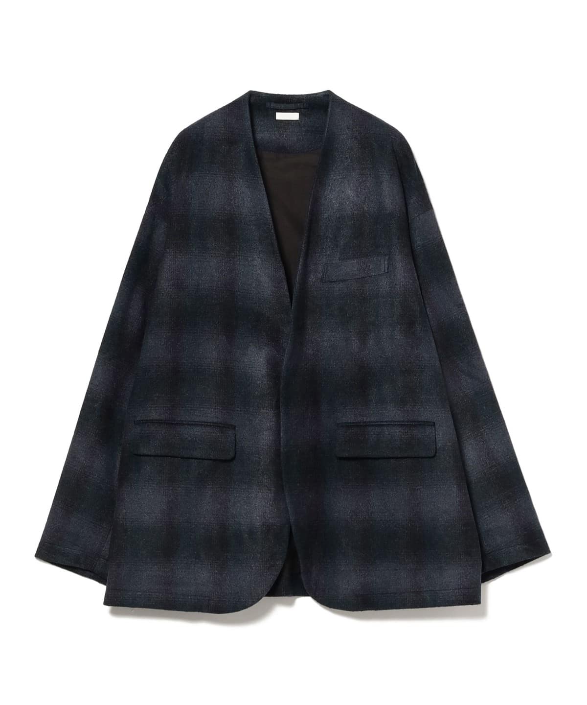 ■専用■美品 デミルクス ビームス 3,5万 リネン100%ノーカラージャケット Demi-Luxe BEAMS（デミルクス ビームス）SEEALL / オンブレ