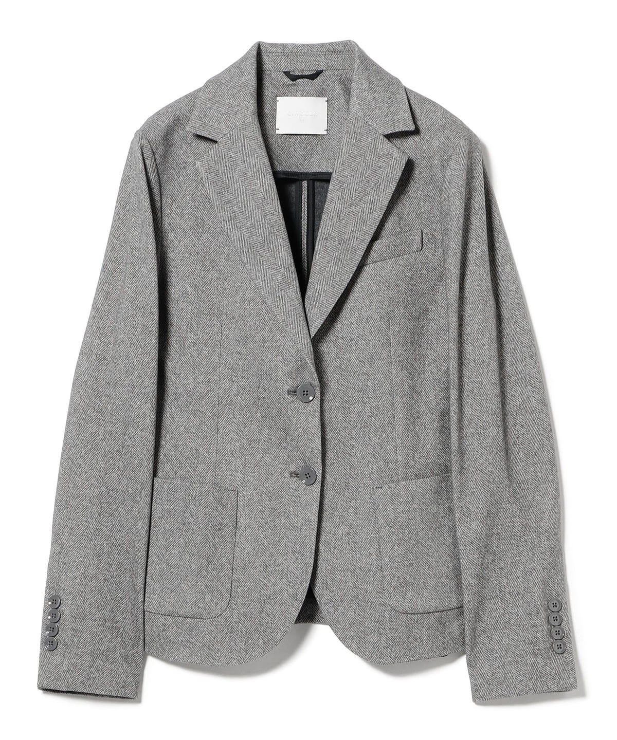 【別注】CIRCOLO1901 チルコロ1901 / ヘリンボーン プリント 2ボタン ジャケット ジャケット WOMEN GREY 42 【別注】CIRCOLO1901 チルコロ1901 / ヘリンボーン プリント 2ボタン ジャケット ジャケット WOMEN GREY 42