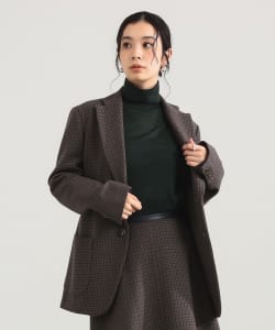【+15%ポイントUP】AK+1 / ウール チェック 2ボタン ジャケット