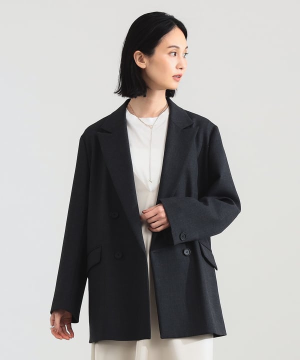 ビームス Demi-Luxe BEAMS  ダブルクロス テーラード ジャケット Demi-Luxe BEAMS ダブルクロス テーラード ジャケット - メルカリ
