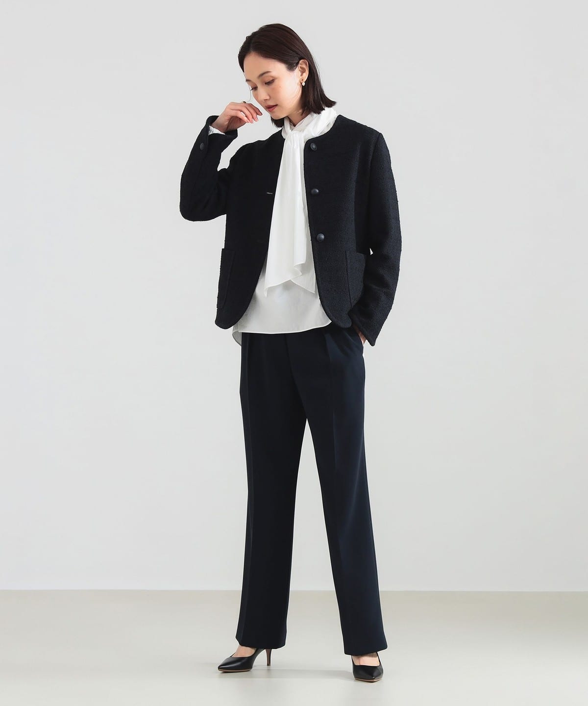 Demi-Luxe BEAMS（デミルクス ビームス）ミックスツイード ジャケット