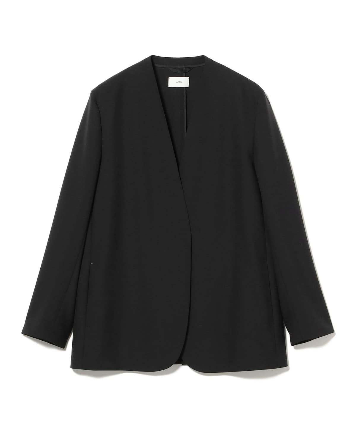 美品✨ダイアグラム ビジューボタン ノーカラージャケット 黒 36 日本製 BEAMS SELECTION for WOMEN（ビームス セレクション for ウィメン