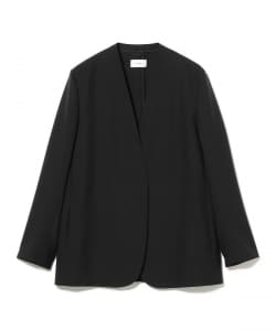 ATON / ウールトロピカル ノーカラー ジャケット