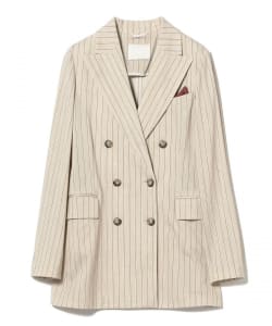 CIRCOLO1901 / ヘリンボーン ストライプ ダブルジャケット