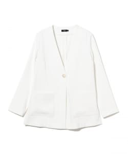 M・fil / ボディシェル ノーカラー ジャケット