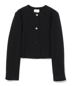 クロップド クルーネック ジャケット