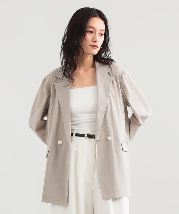 ポリエステル レーヨン 2ボタン ジャケット Model：H165 B77 W57 H79　Size：38