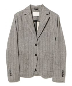 【別注】CIRCOLO1901 / ヘリンボーン プリント 2ボタン ジャケット