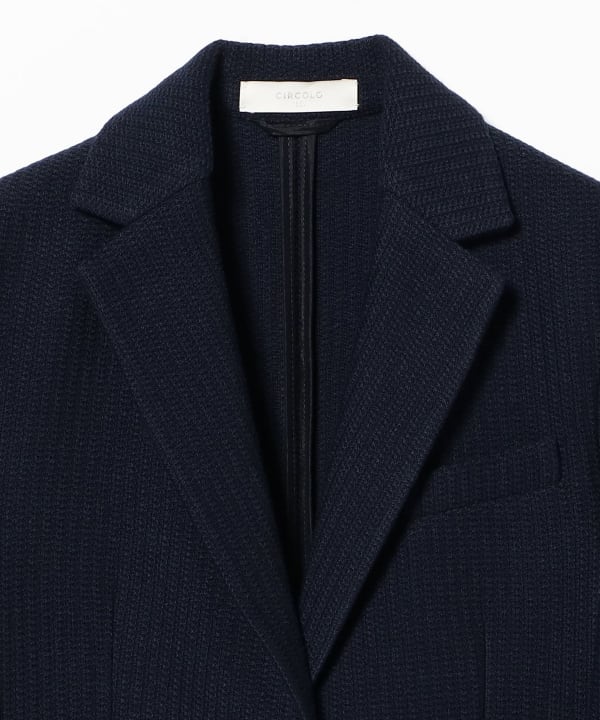 【別注】CIRCOLO1901 / リブ 2ボタン ジャケット