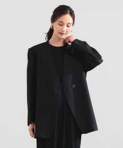 ラペルレス オーバー ジャケット
