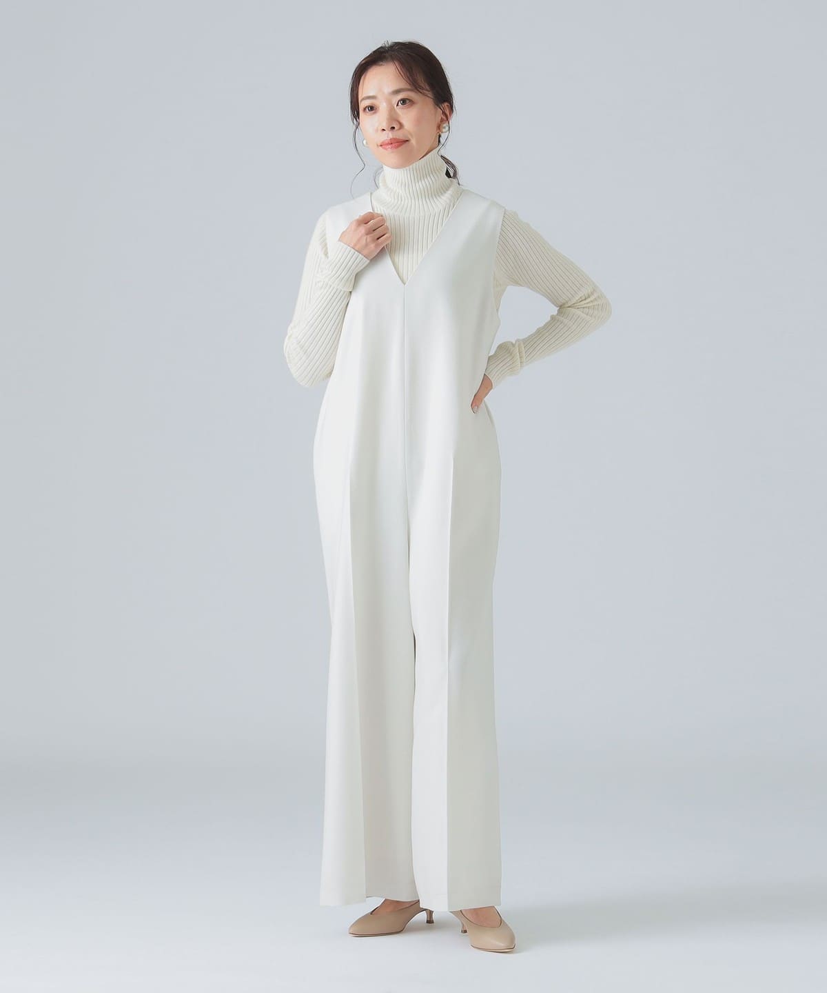 EFFE BEAMS（エッフェ ビームス）M・fil / フランネル Vネック