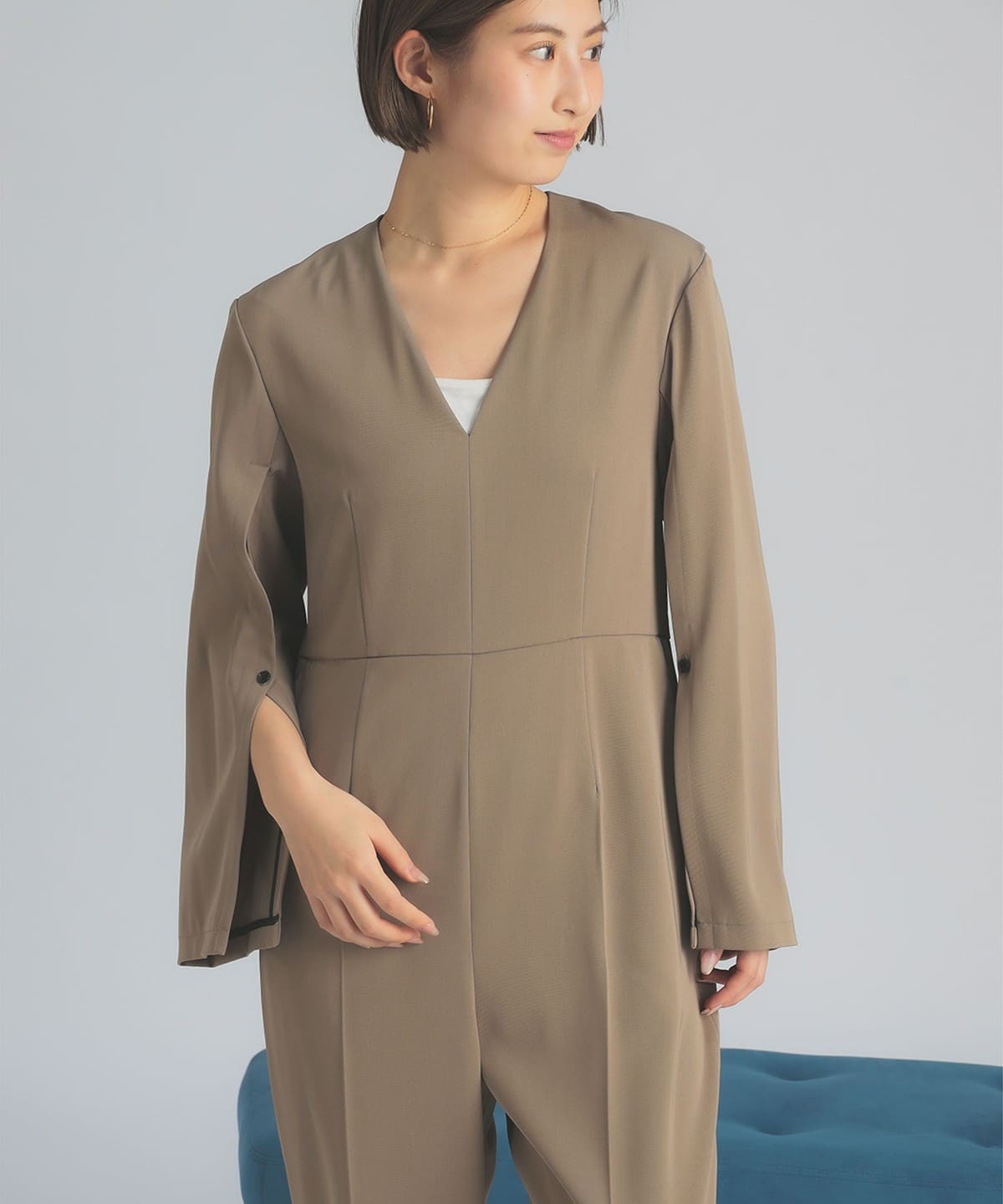 【2025SS】Demi-Luxe BEAMS オフホワイト オールインワン 2025SS】Demi-Luxe BEAMS オフホワイト オールインワン Demi