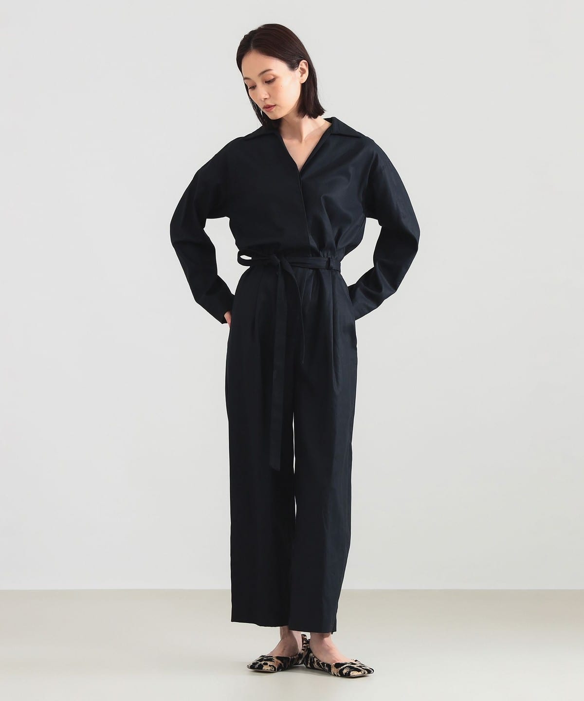 スキッパー ギャバ ジャンプスーツ パンツ WOMEN NAVY 38 スキッパー ギャバ ジャンプスーツ パンツ WOMEN NAVY 38